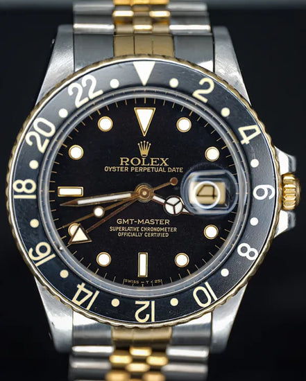 Rolex GMT-Master 40MM Black Dial Two-Tone Jubilee Bracelet (16573)