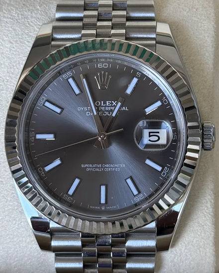 2019 Rolex Datejust 41MM Slate Dial Jubilee Bracelet (126334)