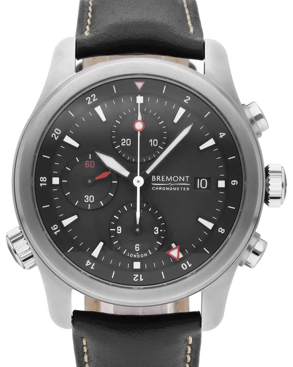 Bremont ALT1-Z Zulu Time 43MM Black Dial Leather Strap (ALT1-ZT-BK-R-S)