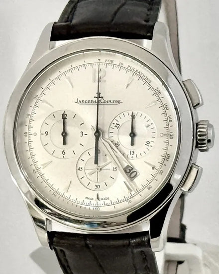 Jaeger-LeCoultre Master Chronograph 40MM Silver Dial Leather Strap (Q1538420)