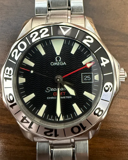 Omega Seamaster Diver 300M GMT "Gerry Lopez" 41MM Black Dial Steel Bracelet (2536.50.00)
