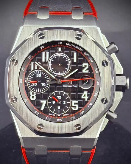 Audemars Piguet Royal Oak Offshore Chronograph "Vampire" 42MM Black Dial Rubber Strap (26470ST.OO.A101CR.01)