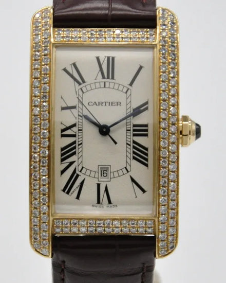 Cartier Tank Américaine 26.5MM White Dial Leather Strap (W2603156)