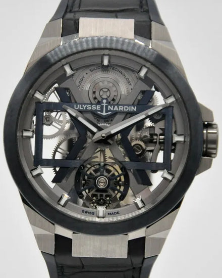 2021 Ulysse Nardin Blast 45MM Skeleton Dial Leather Strap (1723-400/03)