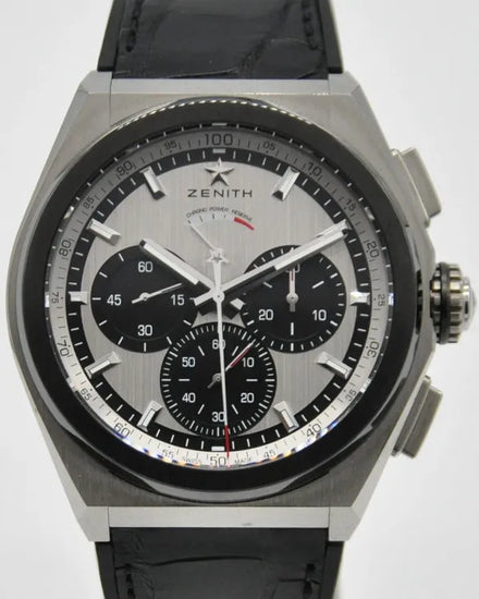 2020 Zenith Defy El Primero 44MM Silver Dial Leather Strap (95.9005.9004/01.R582)