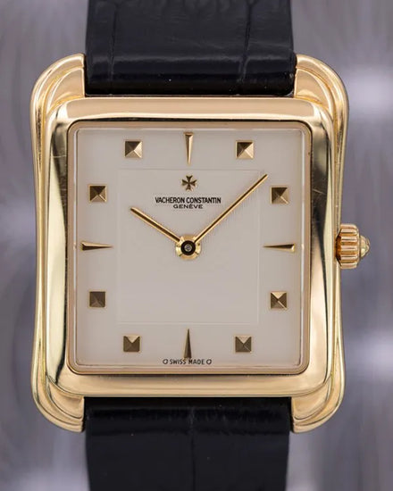 Vacheron Constantin Toledo Liberté 33.5MM White Dial Leather Strap (31100)