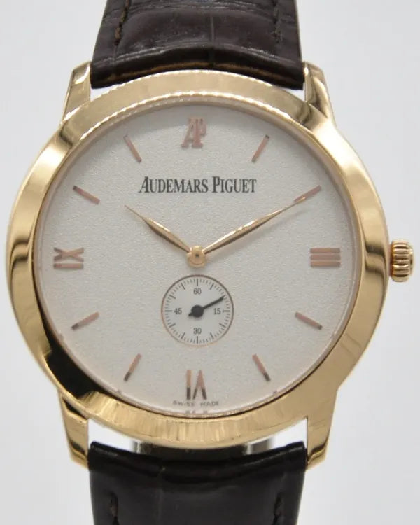 Audemars Piguet Jules Audemars 39MM Silver Dial Leather Strap (15165OR.OO.A088CR.01)