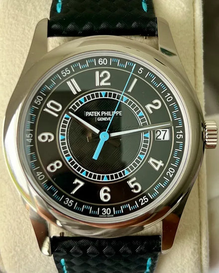 2024 Patek Philippe Calatrava 40MM Black Dial Leather Strap (6007G-011)