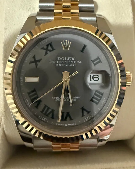 2023 Rolex Datejust "Wimbledon" 41MM Slate Dial Two-Tone Jubilee Bracelet (126333)