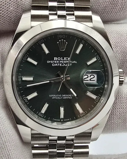 2024 Rolex Datejust 41MM Green Dial Jubilee Bracelet (126300)