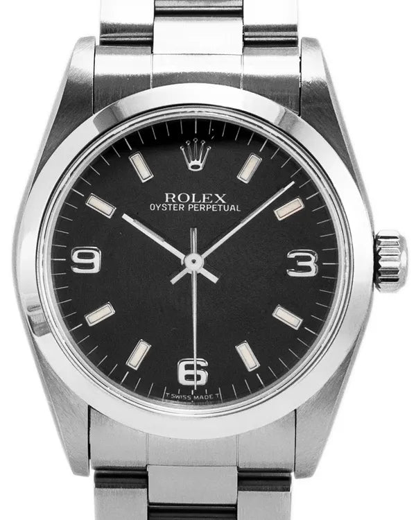 Rolex Oyster Perpetual 31MM Black Dial Oyster Bracelet (67480)
