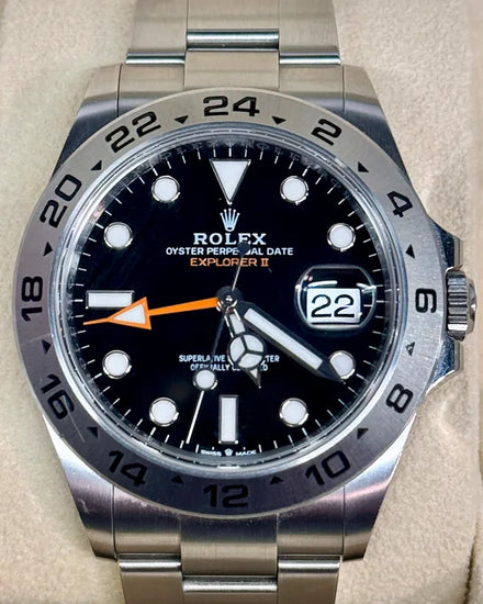 2024  Rolex Explorer II 42MM Black Dial Oyster Bracelet (226570)