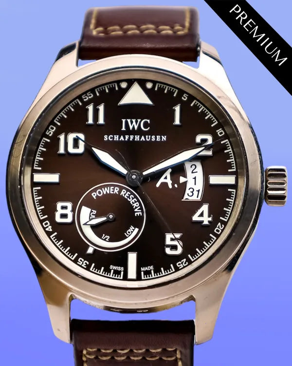IWC Schaffhausen Pilot "Antoine de Saint-Exupery" 44MM Brown Dial Leather Strap (IW320102)