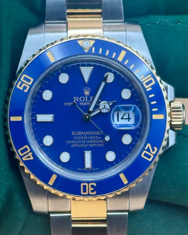 Rolex Submariner Date "Bluesy" 40MM Blue Dial Two-Tone Oyster Bracelet (116613LB)