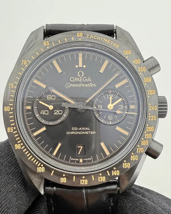 Omega Speedmaster Dark Side of the Moon "Vintage Black" 44.25MM Black Dial Leather Strap (311.92.44.51.01.006)