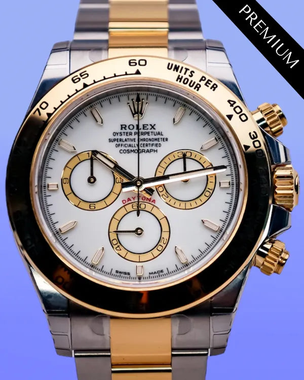 2025 Rolex Cosmograph Daytona 40MM White Dial Two-Tone Oyster Bracelet (126503)