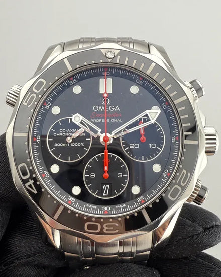 2019 Omega Seamaster Diver 300M 44MM Black Dial Steel Bracelet (212.30.44.50.01.001)