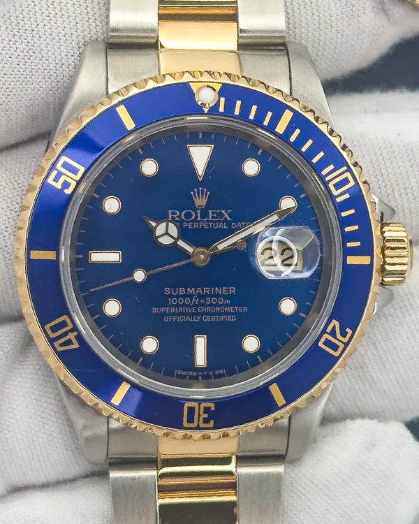 Rolex Submariner Date "Bluesy" 40MM Blue Dial Two-Tone Oyster Bracelet (16613LB)