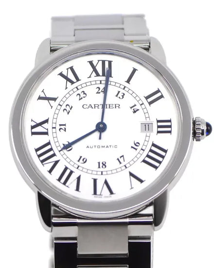 2018 Cartier Ronde De Cartier Solo 42MM Silver Dial Steel Bracelet (W6701011)