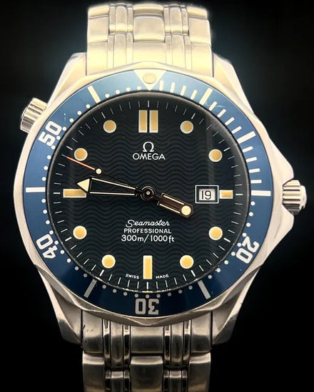 Omega Seamaster Diver 300M "GoldenEye 007" 41MM Quartz Blue Dial Steel Bracelet (2541.80.00)