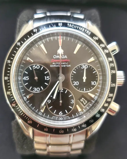 Omega Speedmaster Date 40MM Grey Dial Steel Bracelet (323.30.40.40.06.001)