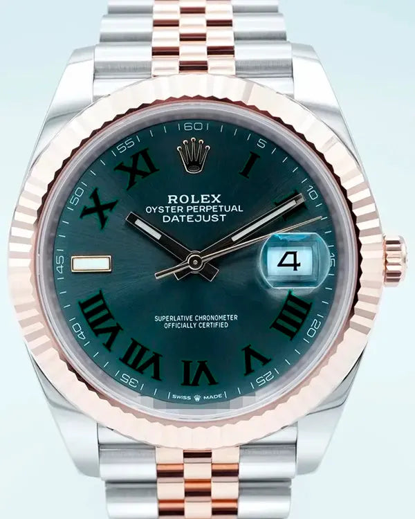 2022 Rolex Datejust "Wimbledon" 41MM Slate Dial Two-Tone Jubilee Bracelet (126331)