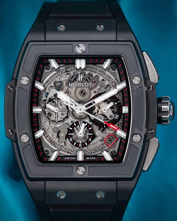 2021 Hublot Spirit Of Big Bang "Black Magic" 42MM Skeleton Dial Rubber Strap (641.CI.0173.RX)