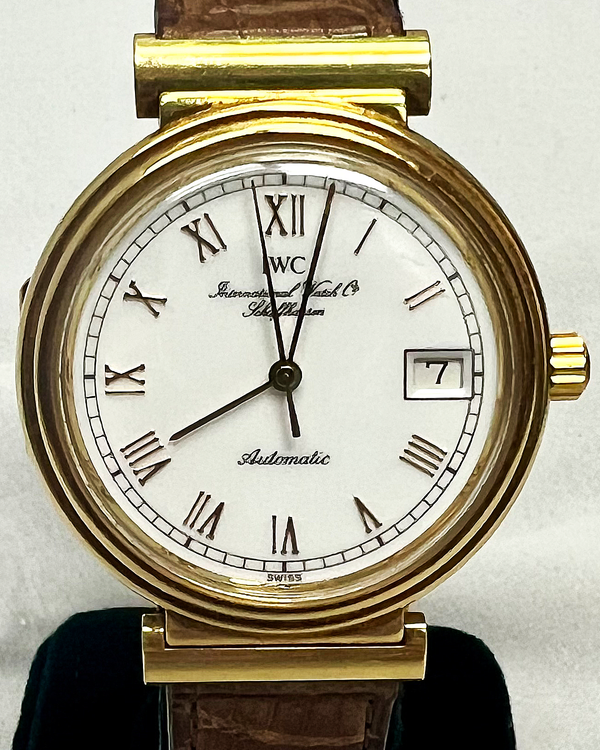 IWC Schaffhausen Da Vinci 35MM White Dial Leather Strap (IW185001)