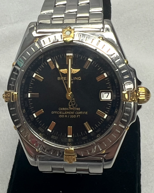 Breitling Windrider 38MM Black Dial Steel Bracelet (B10350)