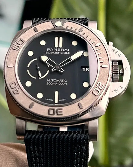 2021 Panerai Submersible "Mike Horn" L.E. 47MM Black Dial Textile Strap (PAM00984)