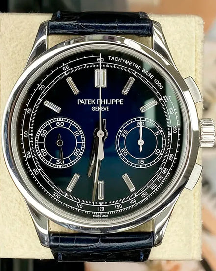 2017 Patek Philippe Complications 39MM Blue Dial Leather Strap (5170P)