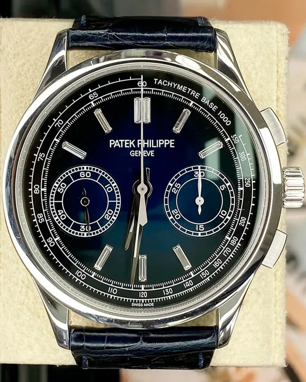2017 Patek Philippe Complications 39MM Blue Dial Leather Strap (5170P)