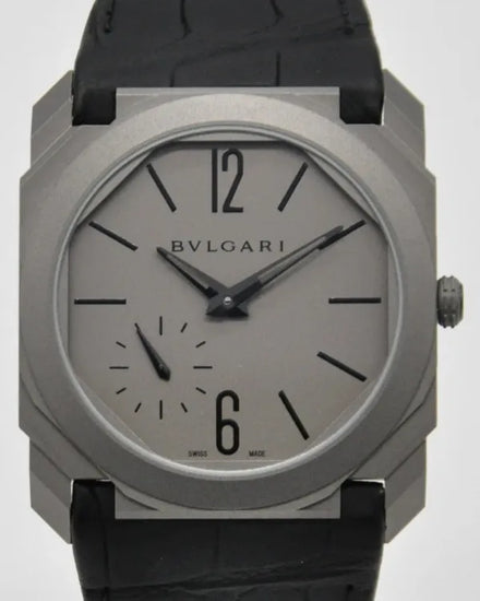 2020 Bvlgari Octo Finissimo 40MM Grey Dial Leather Strap (102711)