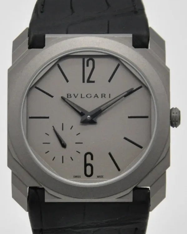 2020 Bvlgari Octo Finissimo 40MM Grey Dial Leather Strap (102711)