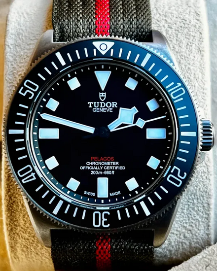 2023 Tudor Pelagos FXD 42MM Black Dial Textile Strap (25717N)