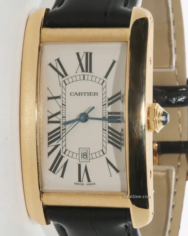 Cartier Tank Américaine 26.6MM Silver Dial Leather Strap (W2603156)