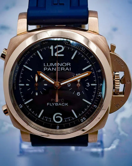 2020 Panerai Luminor Yachts Challenge 44MM Blue Dial Rubber Strap (PAM01020)