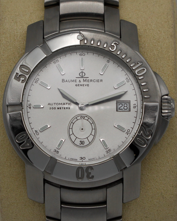 Baume & Mercier Capeland 41MM Silver Dial Steel Bracelet (MOA08125)