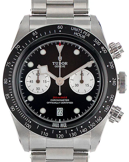 2021 Tudor Black Bay Chrono 41MM Black Dial Steel Bracelet (79360N)