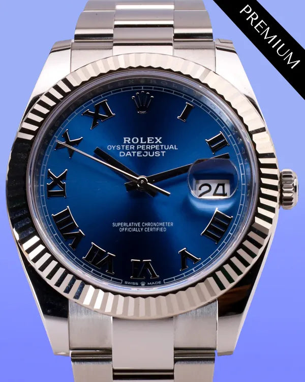 2025 Rolex Datejust 41MM Blue Dial Oyster Bracelet (126334)