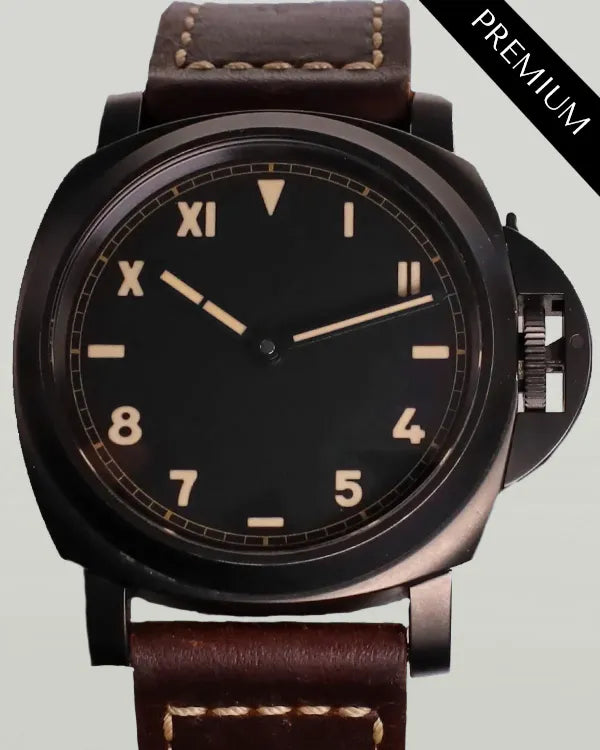 2021 Panerai Luminor California 8 Days 44MM Black Dial Leather Strap (PAM00779)