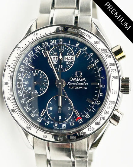 Omega Speedmaster Day-Date 39MM Blue Dial Steel Bracelet (3523.80.00)