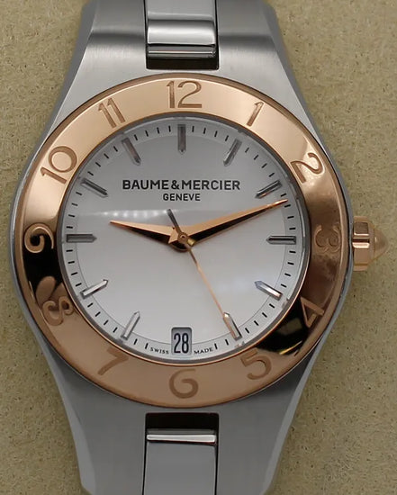Baume & Mercier Linea 27MM Quartz Silver Dial Steel Bracelet (MOA10079)