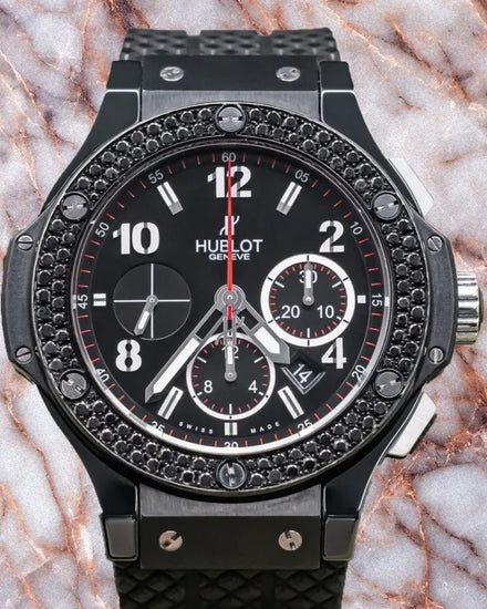 2013 Hublot Big Bang "Black Magic" 44MM Black Dial Rubber Strap (301.CV.130.RX.110)