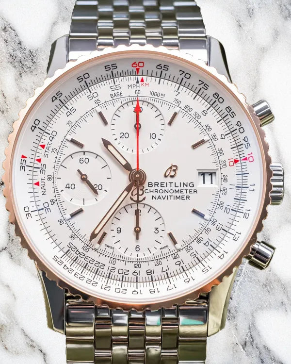 Breitling Navitimer Chronograph 41MM Silver Dial Steel Bracelet (U13324211G1A1)
