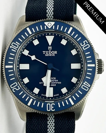 No Reserve - 2025 Tudor Pelagos FXD 42MM Blue Dial Textile Strap (25707B/24)