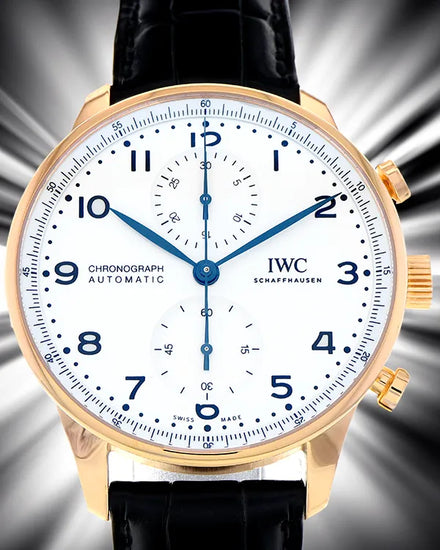 2019 IWC Schaffhausen Portugieser "150 Years" 41MM White Dial Leather Strap (IW371603)