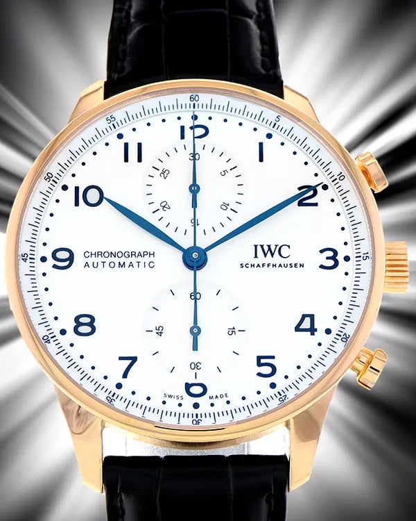 2019 IWC Schaffhausen Portugieser "150 Years" 41MM White Dial Leather Strap (IW371603)