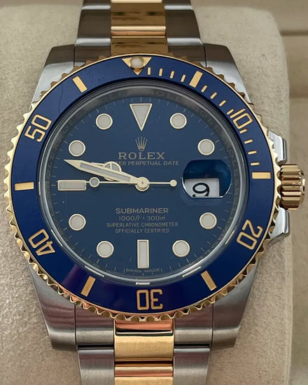 2018 Rolex Submariner Date "Bluesy" 40MM Blue Dial Two-Tone Oyster Bracelet (116613LB)