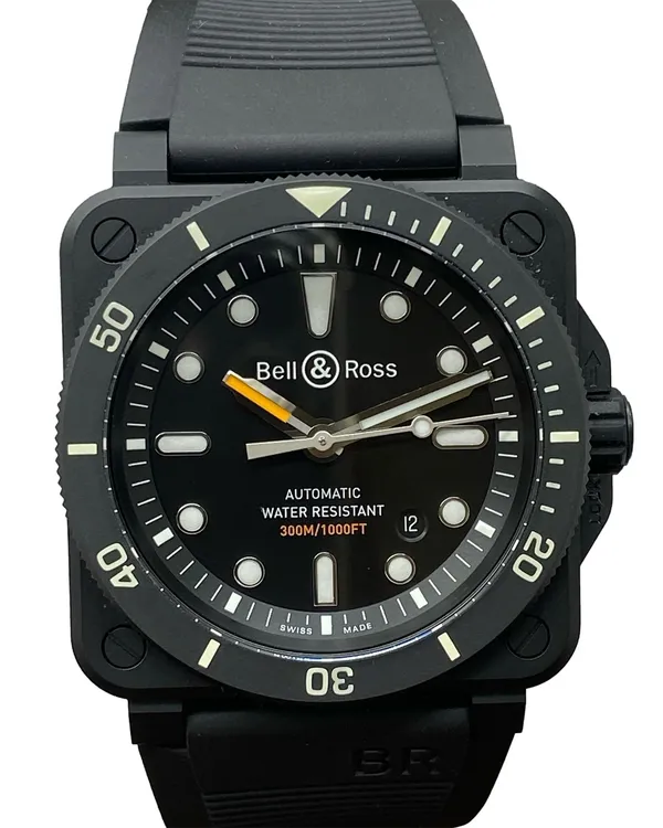 2024 Bell & Ross BR 03 42MM Black Dial Rubber Strap (BR-03 Diver)